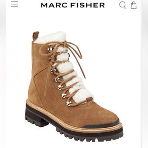 MARC FISHER LTD IZZIE LUGSOLE ANKLE BOOT 6.5